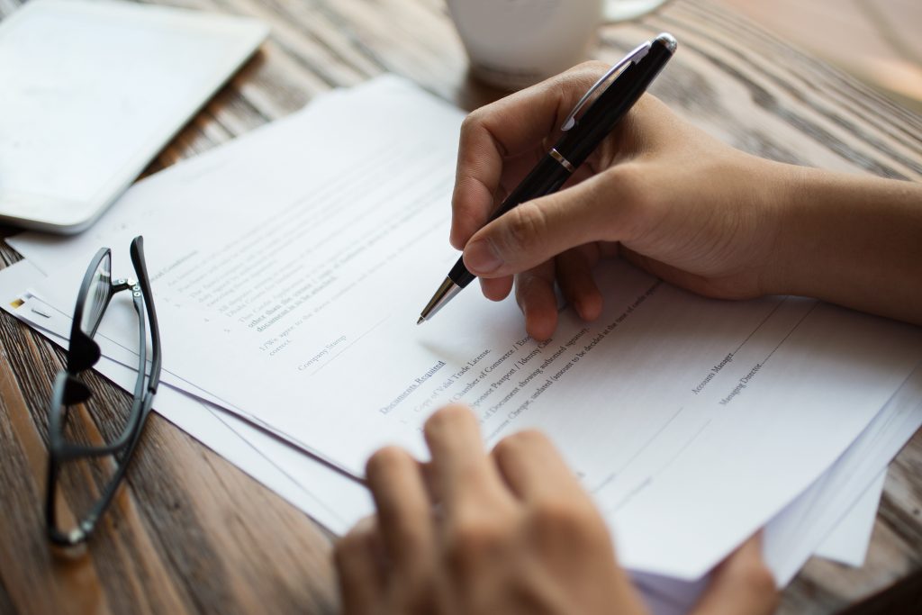 firma de contrato